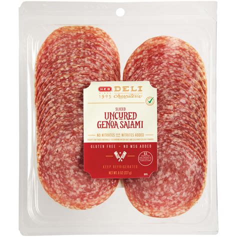 How much fat is in genoa salami sliced (48144.27) - calories, carbs, nutrition