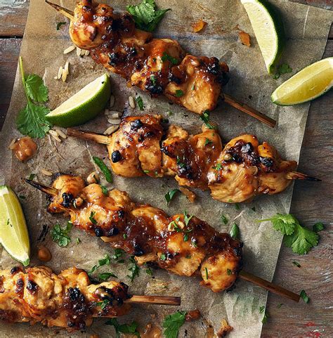 How much fat is in ginger chicken satay - calories, carbs, nutrition