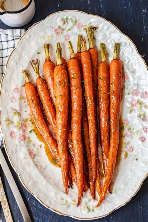 How much fat is in glazed carrots w/ginger & rosemary - calories, carbs, nutrition