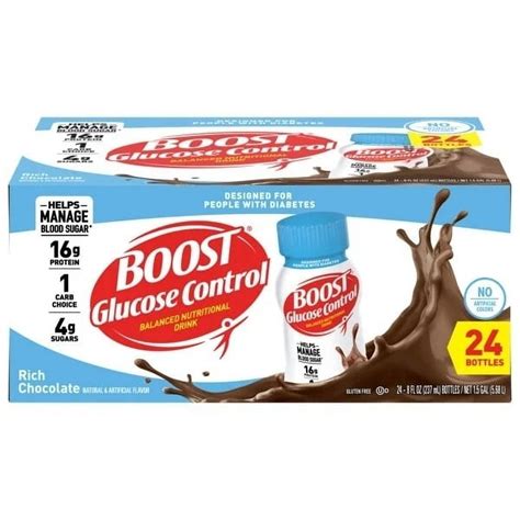 How much fat is in glucose control chocolate boost - calories, carbs, nutrition