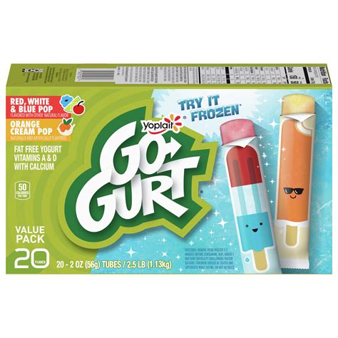 How much fat is in gogurt - calories, carbs, nutrition