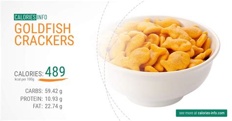 How much fat is in goldfish (r) crackers - calories, carbs, nutrition