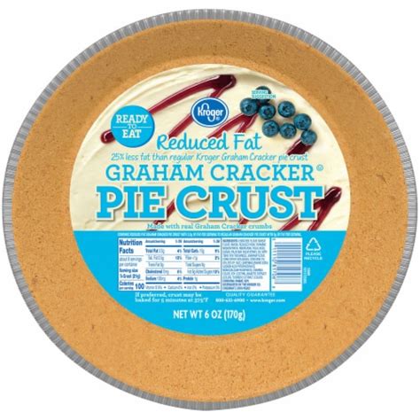 How much fat is in graham cracker pie crust - calories, carbs, nutrition