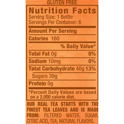 How much fat is in grande passion tea - calories, carbs, nutrition