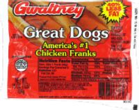 How much fat is in great dogs - chicken franks - calories, carbs, nutrition