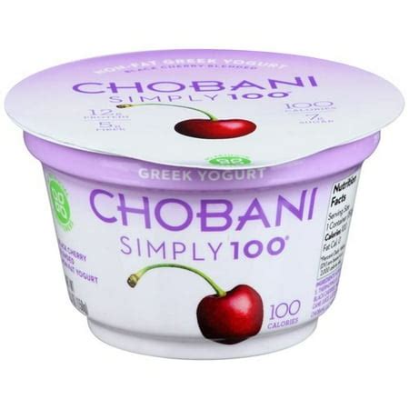 How much fat is in greek yogurt simply 100 black cherry - calories, carbs, nutrition