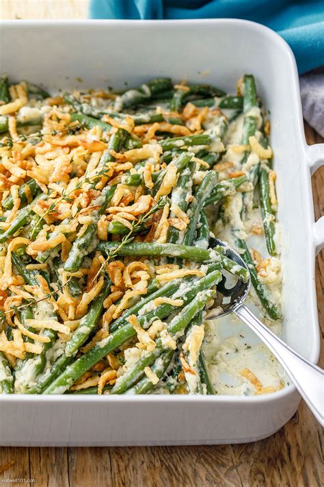 How much fat is in green bean casserole - calories, carbs, nutrition