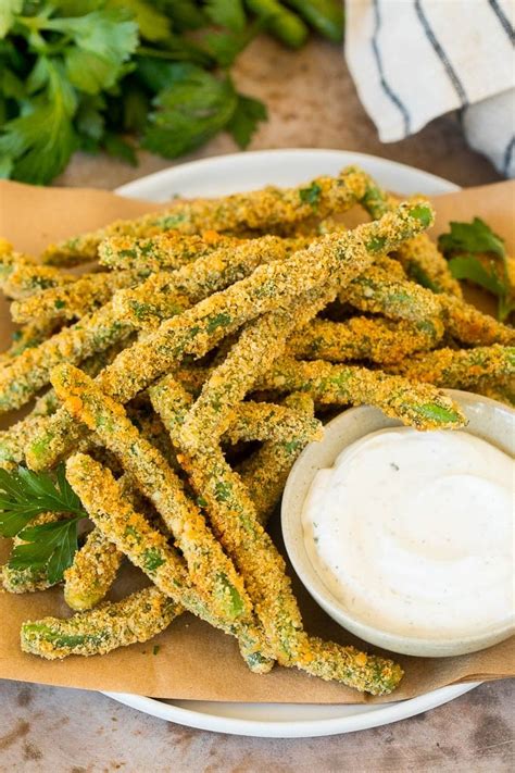 How much fat is in green bean fries - calories, carbs, nutrition