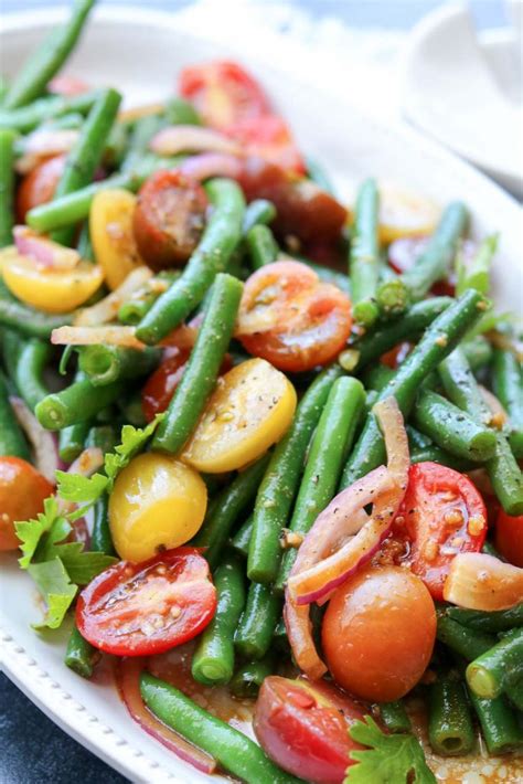 How much fat is in green beans with tomato & mozzarella - calories, carbs, nutrition