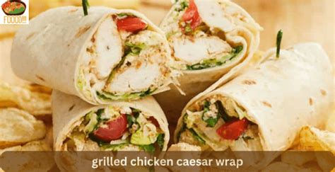 How much fat is in grilled chicken caesar wrap - calories, carbs, nutrition