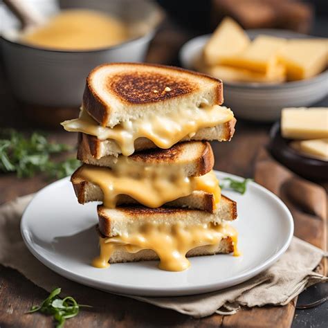 How much fat is in grilled four cheese sandwich - calories, carbs, nutrition