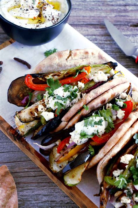 How much fat is in grilled veggie gyro - calories, carbs, nutrition