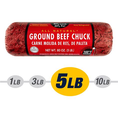 How much fat is in ground beef chuck - calories, carbs, nutrition