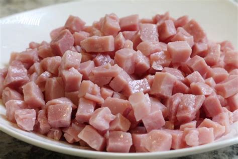 How much fat is in ham, chopped, canned - calories, carbs, nutrition