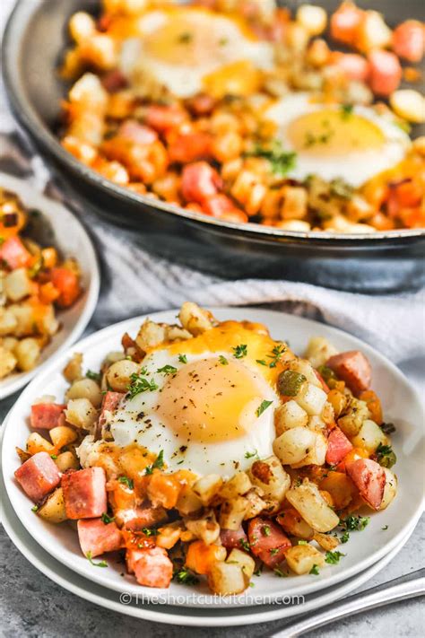 How much fat is in ham hash - calories, carbs, nutrition