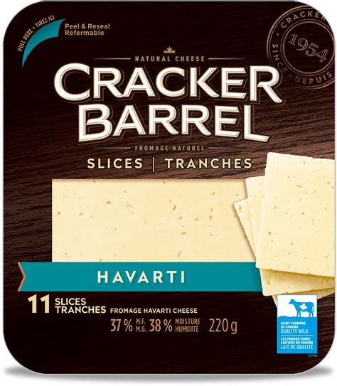 How much fat is in havarti cheese slice - calories, carbs, nutrition