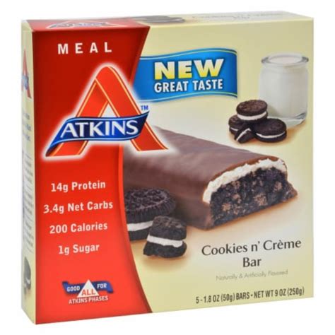 How much fat is in healthy meal - cookies 'n cream - calories, carbs, nutrition