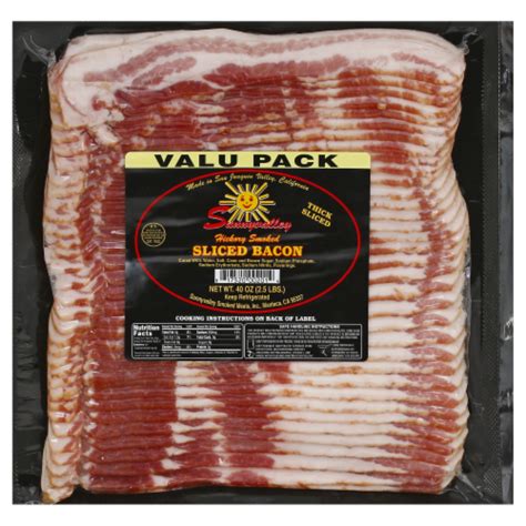 How much fat is in hickory smoked bacon - calories, carbs, nutrition