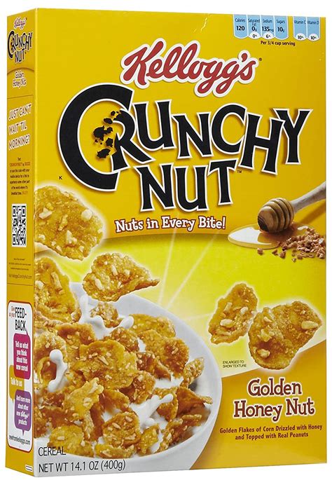 How much fat is in honey crunch cereal - calories, carbs, nutrition