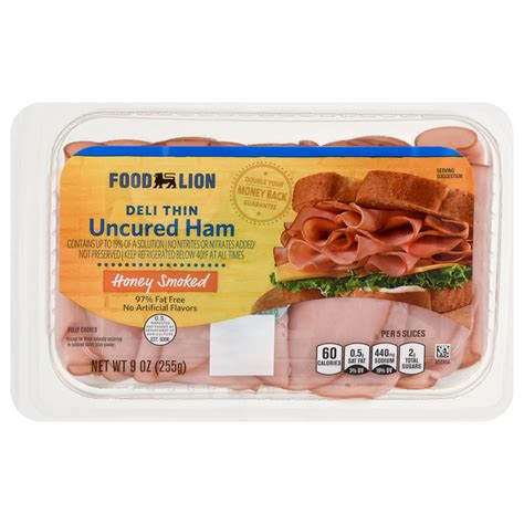 How much fat is in honey ham 97% fat free - calories, carbs, nutrition