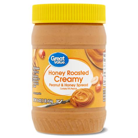 How much fat is in honey roast- creamy - calories, carbs, nutrition