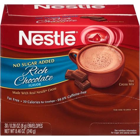 How much fat is in hot chocolate no sugar - calories, carbs, nutrition