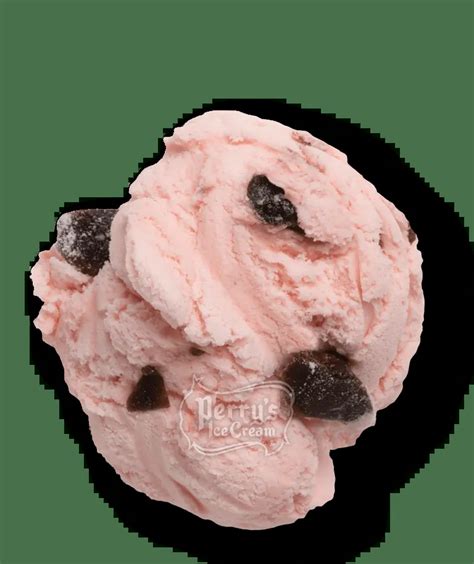 How much fat is in ice cream, black cherry, perry's - calories, carbs, nutrition