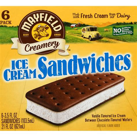 How much fat is in ice cream sandwich - calories, carbs, nutrition