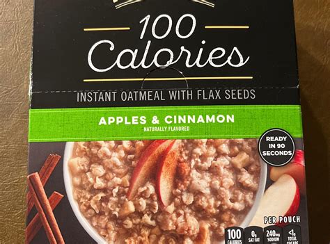 How much fat is in instant oatmeal apples & cinnamon - calories, carbs, nutrition