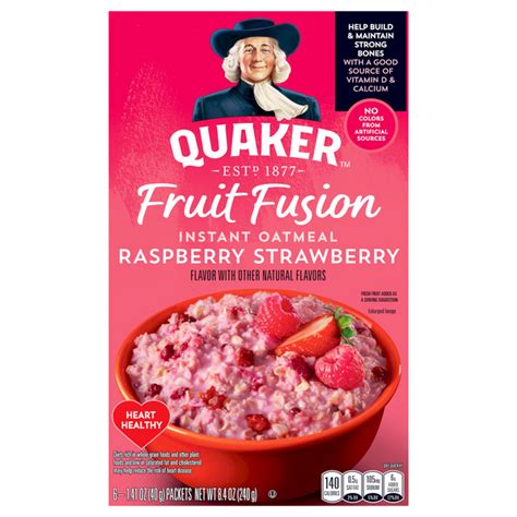 How much fat is in instant oatmeal strawberries & cream - 8/26/2011 - calories, carbs, nutrition