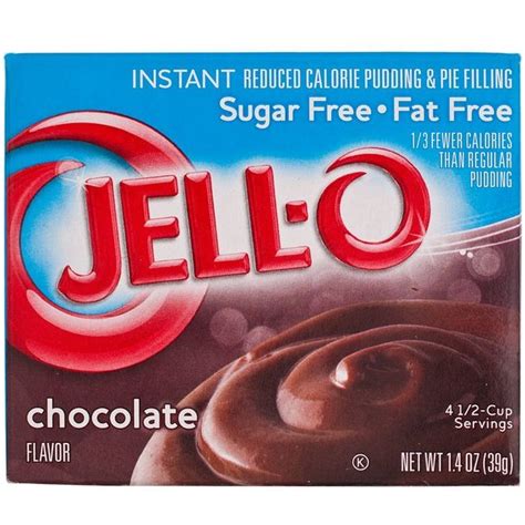 How much fat is in instant sugar free fat free chocolate pudding - calories, carbs, nutrition