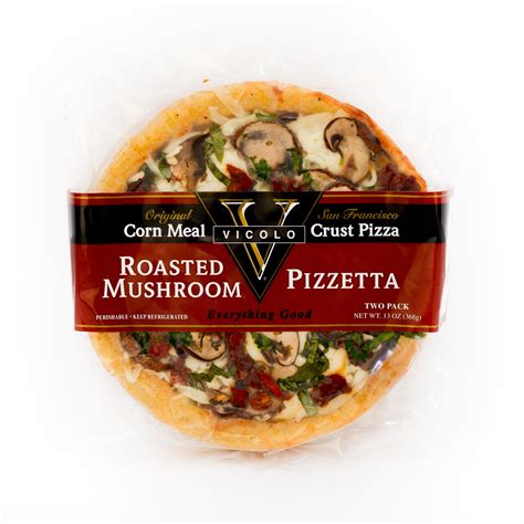 How much fat is in italian mushroom pizzetta - calories, carbs, nutrition