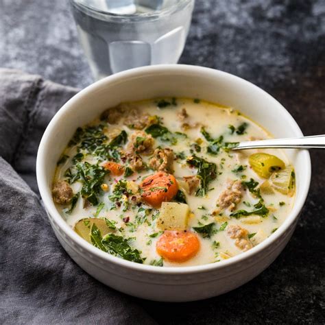 How much fat is in italian sausage potato and kale soup - calories, carbs, nutrition
