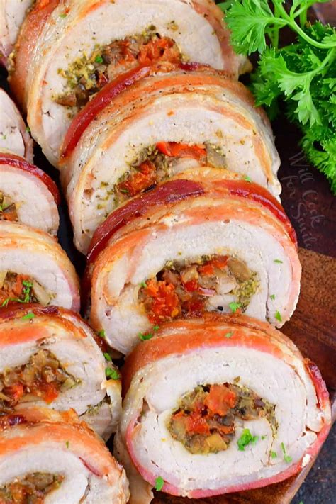 How much fat is in italian style pork loin - calories, carbs, nutrition