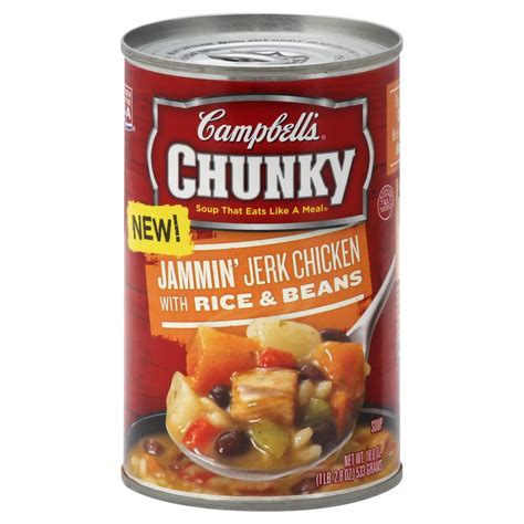 How much fat is in jammin' jerk chicken soup - calories, carbs, nutrition