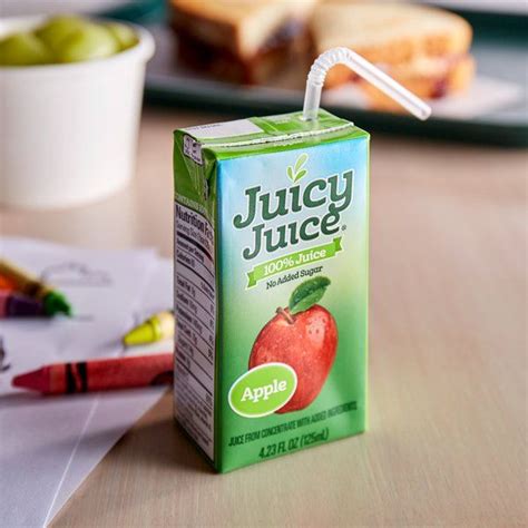 How much fat is in juice box - calories, carbs, nutrition