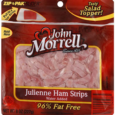 How much fat is in julienne ham - calories, carbs, nutrition