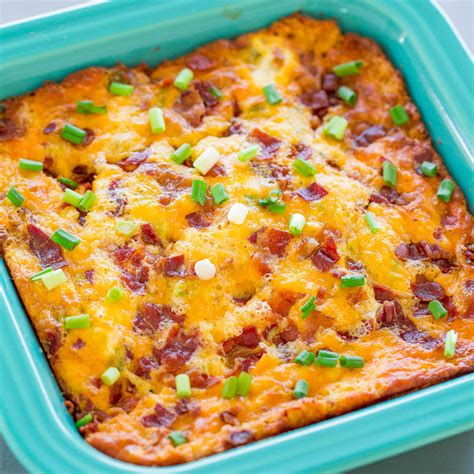 How much fat is in kids breakfast casserole - calories, carbs, nutrition