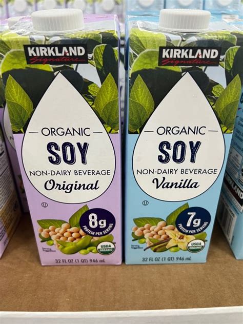 How much fat is in kirkland organic soymilk - calories, carbs, nutrition