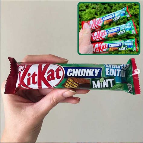 How much fat is in kitkat chunky mint - calories, carbs, nutrition