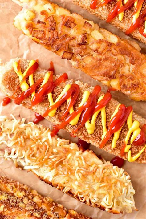 How much fat is in korean hot dog (45178.0) - calories, carbs, nutrition