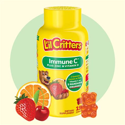 How much fat is in l'il critters immune c - calories, carbs, nutrition