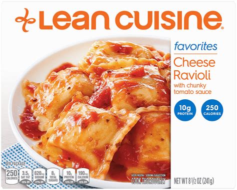 How much fat is in lean cafe cheese ravioli - calories, carbs, nutrition