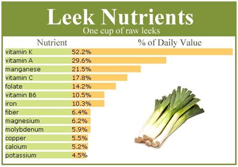 How much fat is in leeks - calories, carbs, nutrition