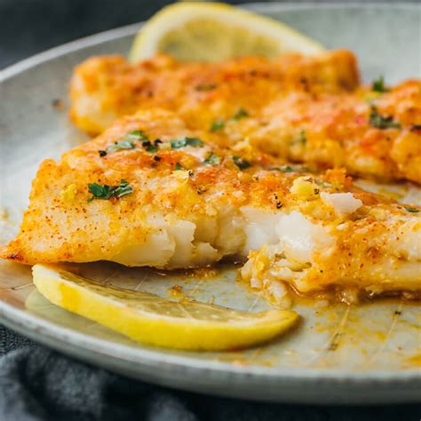 How much fat is in lemon baked cod - calories, carbs, nutrition