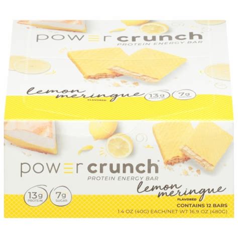 How much fat is in lemon meringue crunch bar - calories, carbs, nutrition