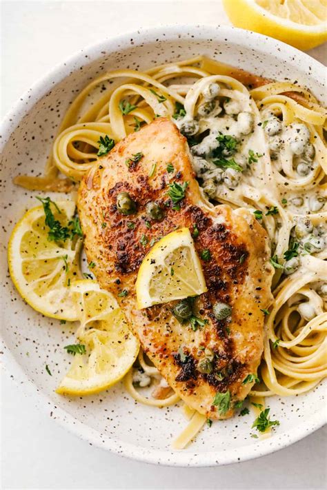 How much fat is in lemon piccata sauce - calories, carbs, nutrition