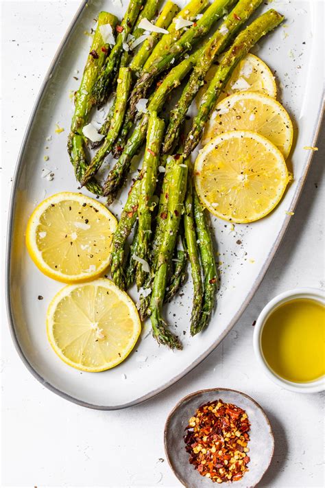 How much fat is in lemon roasted asparagus - calories, carbs, nutrition