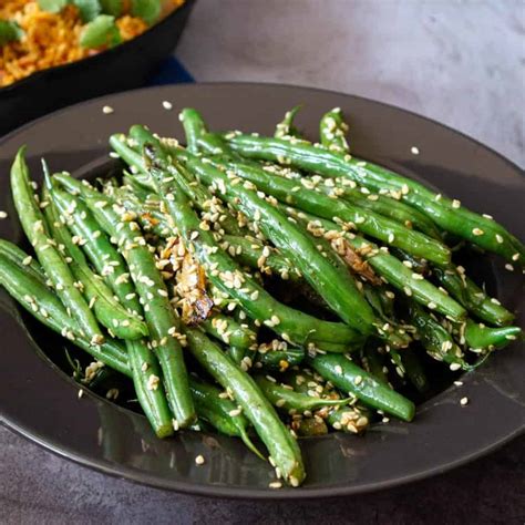 How much fat is in lemon sesame green beans - calories, carbs, nutrition