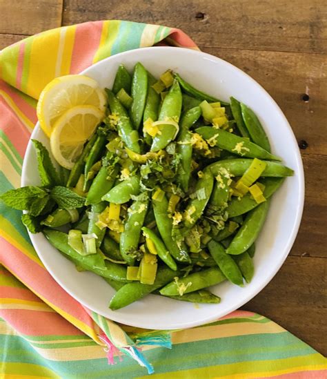 How much fat is in lemony sugar snap peas - calories, carbs, nutrition